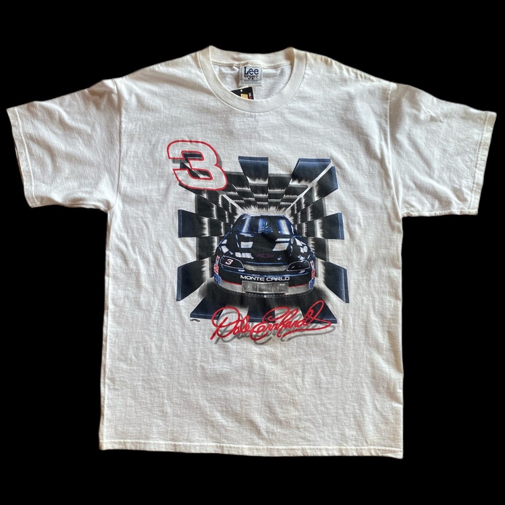 NWT VTG 1993 Dale Earnhardt Single Stitch Shirt XL Stained
